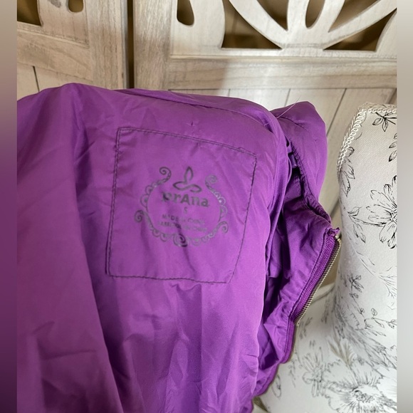 Prana Puffer Jacket Womens Small Purple Full Zip Long Sleeve Outdoor Coat - Picture 4 of 8
